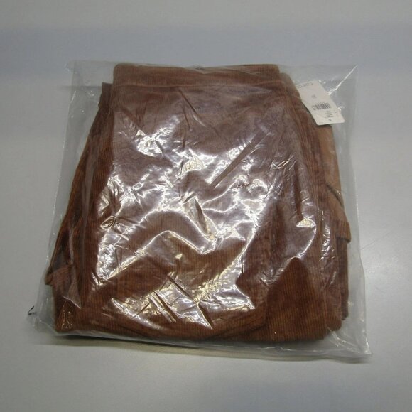 NEW PILCRO Pant Brown Size 27 Scotty Cuffed High Rise Straight Corduroy - Picture 3 of 5